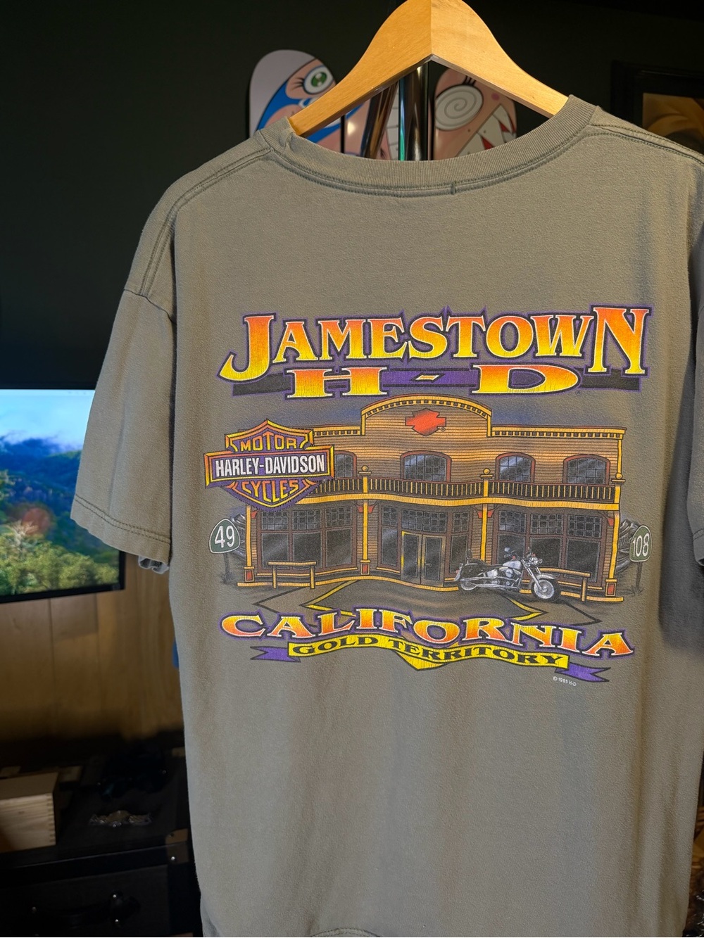 Harley-Davidson Jamestown California Gold Territory Vintage 2002 Graphic Tee